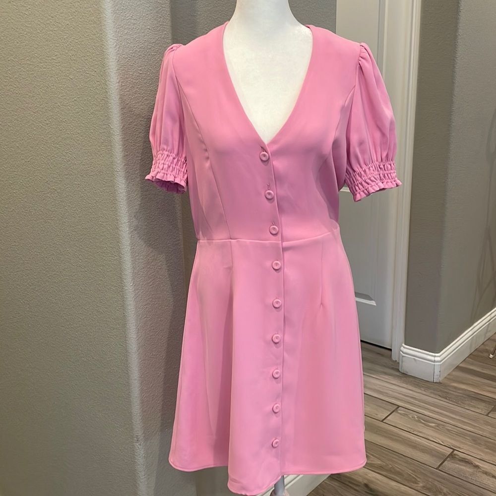 Tara Jamón Rafaela Ballet Pink Midi Dress Size 40 - Picture 3 of 6